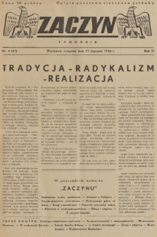 Zaczyn : tygodnik. R. 3, 1938, nr 4