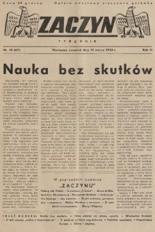 Zaczyn : tygodnik. R. 3, 1938, nr 10