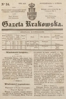 Gazeta Krakowska. 1839, nr 34