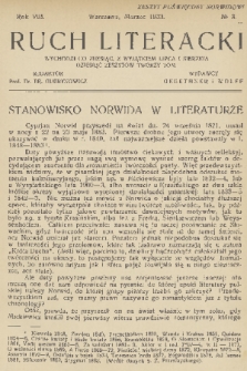 Ruch Literacki. R. 8, 1933, No. 3