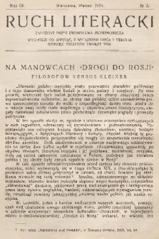 Ruch Literacki. R. 9, 1934, No. 3