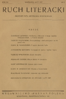 Ruch Literacki. R. 12, 1937, No. 2