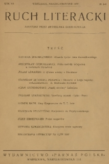 Ruch Literacki. R. 12, 1937, No. 3-4