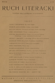 Ruch Literacki. R. 12, 1937, No. 7-8