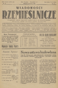 Wiadomości Rzemieślnicze : tygodniowy organ oficjalny Wojewódzkich Izb Rzemieślniczych: Kraków, Lwów, Stanisławów, Tarnopol. R. 2, 1928, nr 13