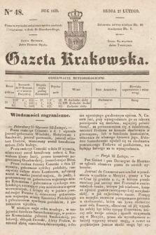 Gazeta Krakowska. 1839, nr 48