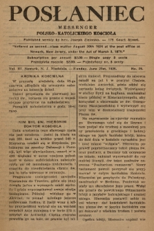 Posłaniec : Messenger Polsko-Katolickiego Kościoła. 1925, No. 25