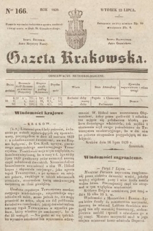 Gazeta Krakowska. 1839, nr 166