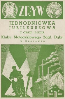 Zryw : jednodniówka jubileuszowa : kwiecień 1939 rok