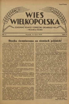 Wieś Wielkopolska : czasopismo rolnicze poświęcone organizacji wsi i produkcji rolnej. R. 2, 1946, Nr 15