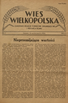 Wieś Wielkopolska : czasopismo rolnicze poświęcone organizacji wsi i produkcji rolnej. R. 2, 1946, Nr 21