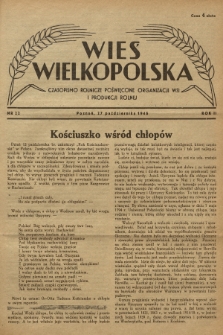 Wieś Wielkopolska : czasopismo rolnicze poświęcone organizacji wsi i produkcji rolnej. R. 2, 1946, Nr 22