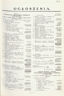 Ogłoszenia [dodatek do Dziennika Urzędowego Ministerstwa Skarbu]. 1938, nr 1