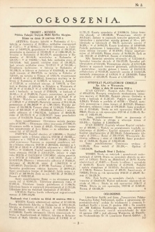 Ogłoszenia [dodatek do Dziennika Urzędowego Ministerstwa Skarbu]. 1939, nr 2