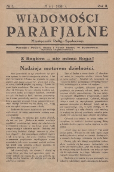Wiadomości Parafjalne : miesięcznik relig.-społeczny. R.2, 1934, nr 5