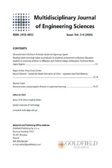 Multidisciplinary Journal of Engineering Sciences. 2024, vol. 3/4