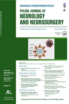 Neurologia i Neurochirurgia Polska = Polish Journal of Neurology and Neurosurgery : the official journal of Polish Neurological Society. Vol. 57, 2023, no. 1