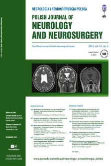 Neurologia i Neurochirurgia Polska = Polish Journal of Neurology and Neurosurgery : the official journal of Polish Neurological Society. Vol. 57, 2023, no. 2