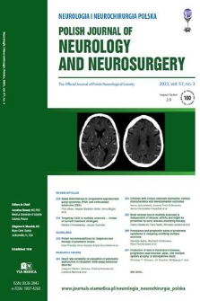 Neurologia i Neurochirurgia Polska = Polish Journal of Neurology and Neurosurgery : the official journal of Polish Neurological Society. Vol. 57, 2023, no. 3