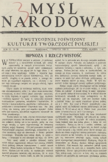 Myśl Narodowa : dwutygodnik poświęcony kulturze twórczości polskiej. R. 6, 1926, nr 30
