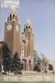 Kalendarz Franciszkański na Rok 1984
