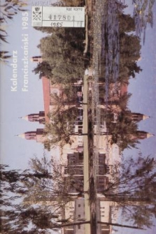Kalendarz Franciszkański na Rok 1985
