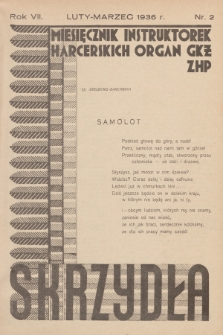 Skrzydła : miesięcznik instruktorek harcerskich : organ GKŻ ZHP, R. 7, 1936, Nr 2