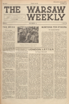 The Warsaw Weekly. Vol. 1, 1935, no 39