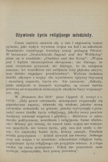 Miesięcznik Katechetyczny i Wychowawczy : wychodzi w pierwszej połowie każdego miesiąca. R.5, 1916, z. 3