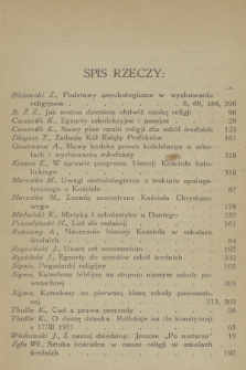 Miesięcznik Katechetyczny i Wychowawczy : organ Związku Księży Prefektów. R.10, 1921, z. 0
