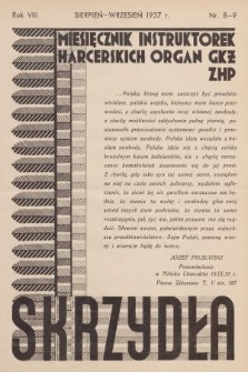 Skrzydła : miesięcznik instruktorek harcerskich : organ GKŻ ZHP, R. 8, 1937, Nr 8-9