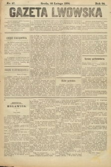 Gazeta Lwowska. 1894, nr 47