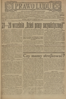 Prawo Ludu : organ Polskiej Partyi Socyalistycznej : tygodnik ilustrowany, polityczny, społeczny, rolniczy i oświatow. R. 20, 1919, nr 39