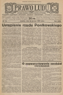 Prawo Ludu : organ Polskiej Partyi Socyalistycznej : tygodnik polityczny, społeczny, rolniczy i oświatowy. R. 23, 1922, nr 25