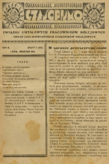 Czasopismo Związku Umysłowych Pracowników Kolejowych : organ Ligi Słowiańskich Urzędników Kolejowych. R. 10, 1934, nr 6