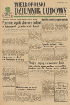 Wielkopolski Dziennik Ludowy : pierwsze pismo codzienne chłopów. R. 2, 1949, nr 254