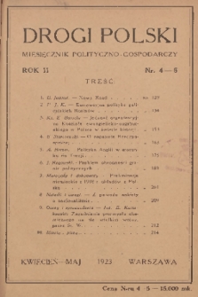 Drogi Polski : miesięcznik polityczno-gospodarczy. R. 2, 1923, nr 4-5