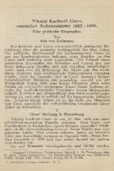 Zeitschrift für Osteuropäische Geschichte. Bd. 9 (Neue Folge, Band 5), 1934/1935, Heft 4