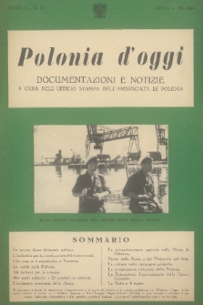 Polonia d'Oggi : documentazioni e notizie : a cura dell'Ufficio Stampa dell'Ambasciata di Polonia. A. 1, 1946, n. 13