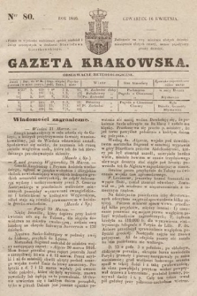Gazeta Krakowska. 1846, nr 80