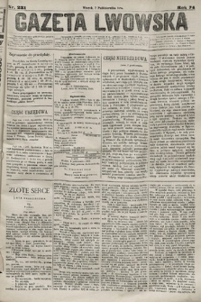 Gazeta Lwowska. 1884, nr 231