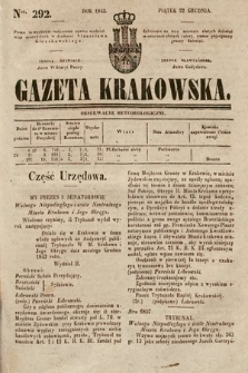 Gazeta Krakowska. 1843, nr 292