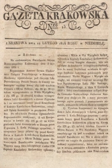 Gazeta Krakowska. 1826, nr 13