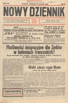 Nowy Dziennik. 1937, nr 17