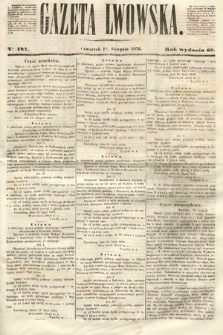Gazeta Lwowska. 1870, nr 187