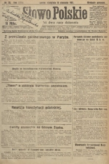 Słowo Polskie. 1921, nr 22