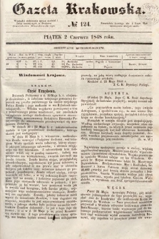 Gazeta Krakowska. 1848, nr 124