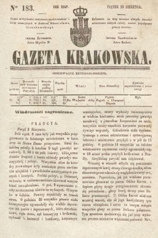 Gazeta Krakowska. 1842, nr 183