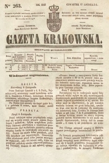 Gazeta Krakowska. 1842, nr 263