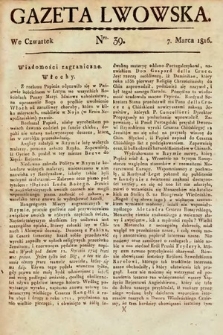 Gazeta Lwowska. 1816, nr 39